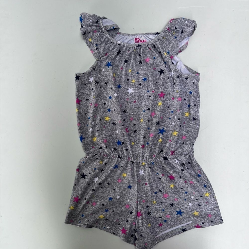 Epic Threads Star Print Romper Girl size Small
